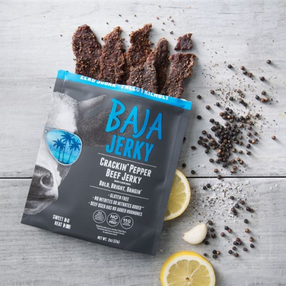 Baja Jerky Crackin' Pepper Beef Jerky 2oz