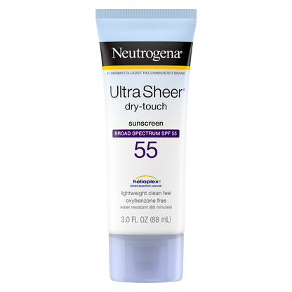 Neutrogena Ultra Sheer Dry-Touch Sunscreen Lotion Broad Spectrum SPF 55 3oz