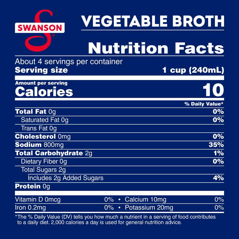Swanson Vegetable Broth, 32 fl. oz.