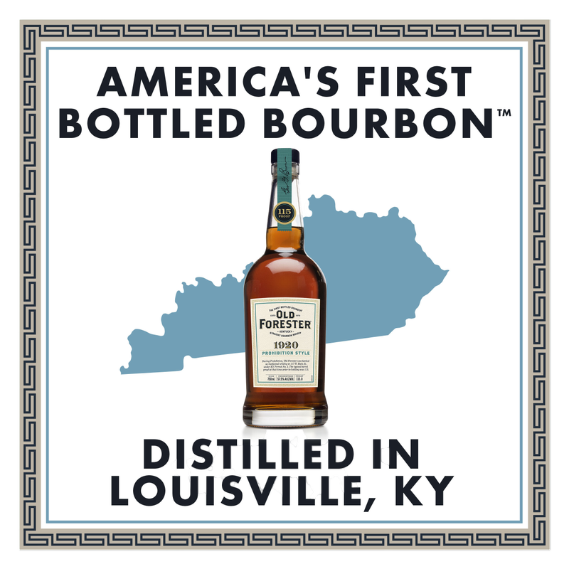 Old Forester Whiskey Row Series: 1920 Prohibition Style Kentucky Straight Bourbon Whisky, 750 mL Bottle, 115 Proof