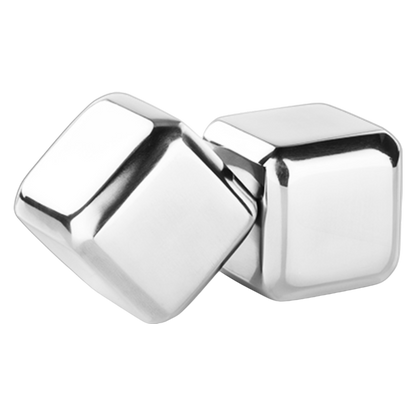 True Viski Glacier Rocks Stainless Steel 2 ct