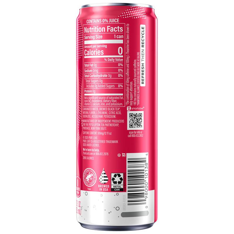 Pure Leaf Mental Focus Brewed Tea Raspberry 12oz Btl