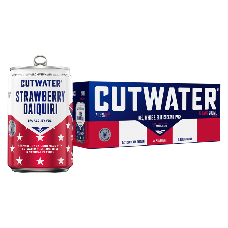 Cutwater Red White & Blue 12pk 200ml Can