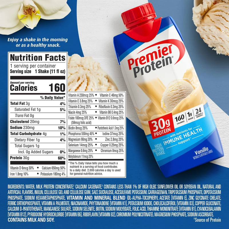 Premier Protein 30g Vanilla Protein Shake 11oz Ctn