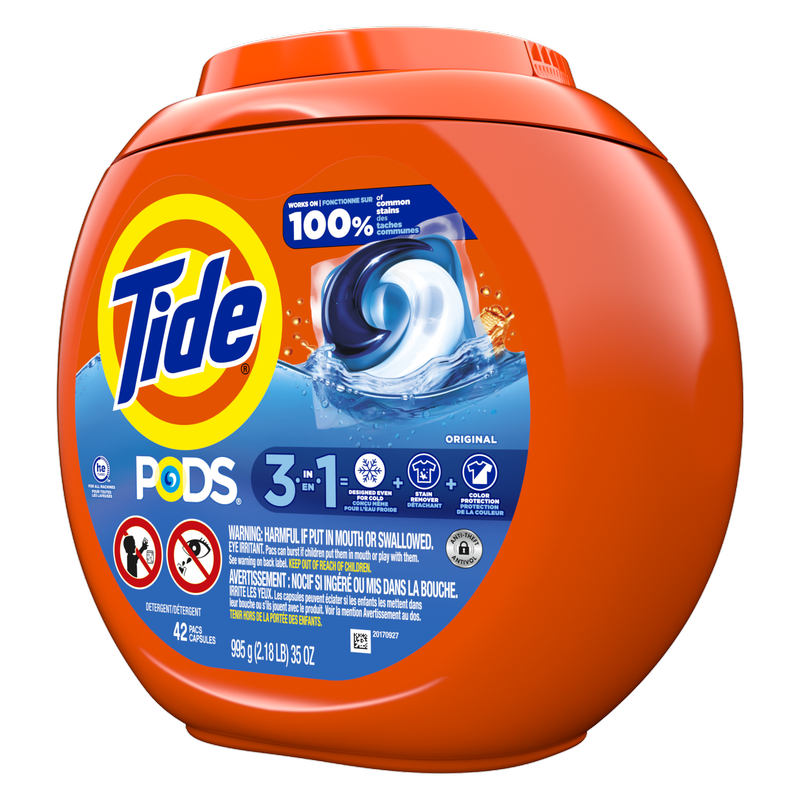 Tide PODS Liquid Laundry Detergent Pacs Original Scent 42ct