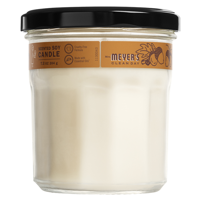 Mrs. Meyer's Clean Day Scented Soy Candle in Acorn Spice 7.2 Ounce Candle