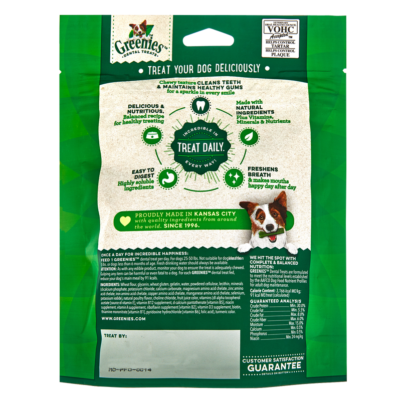 Greenies Original Regular Dental Dog Treats 6oz