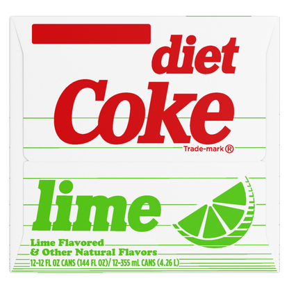 Diet Coke Lime 12pk 12oz Can