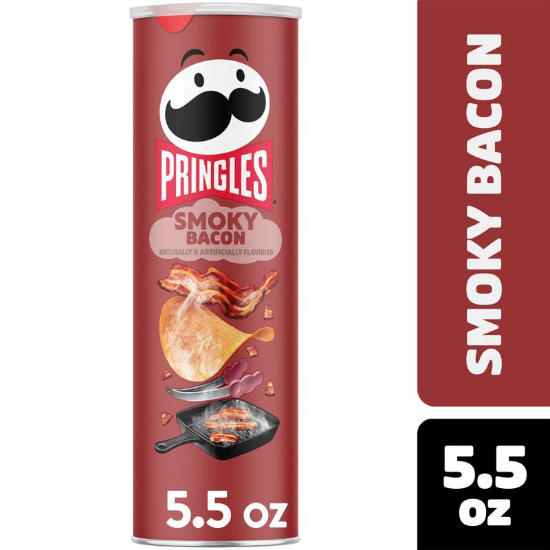 Pringles Smoky Bacon, 5.5 oz