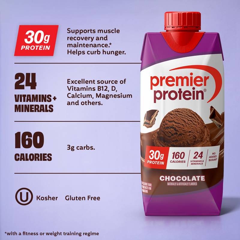 Premier Protein 30g Chocolate Protein Shake 4pk 11oz Ctn