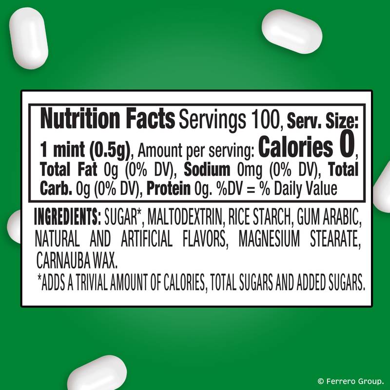 Tic Tac Freshmints, On-the-Go Breath Mints, Pocket-Sized Mints, 100 pieces, 1.7 oz Single Pack
