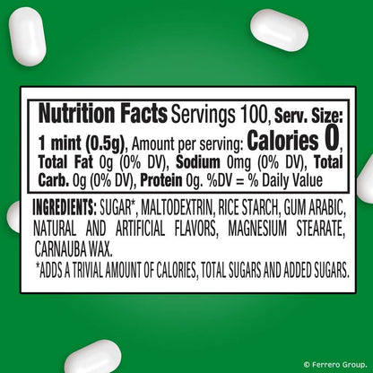 Tic Tac Freshmints, On-the-Go Breath Mints, Pocket-Sized Mints, 100 pieces, 1.7 oz Single Pack