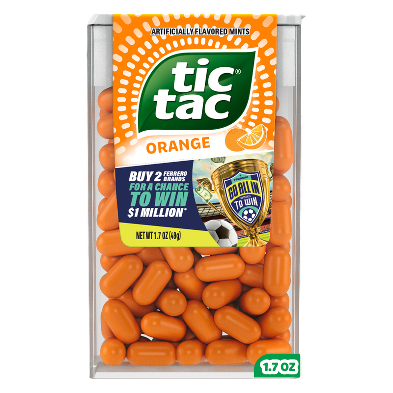 Tic Tac Orange Mints, On-The-Go Refreshment, 1.7 oz