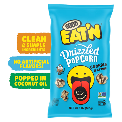 Good Eat'n Cookies N'Crème Popcorn, 5oz