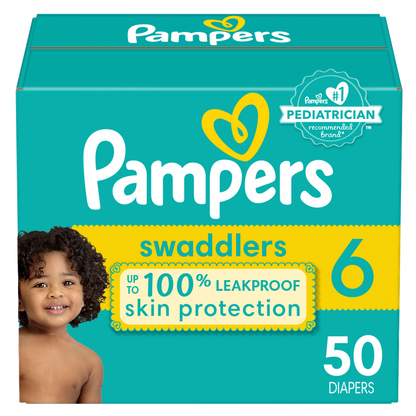 Pampers Swaddlers Size 6 Super Pack 50 ct