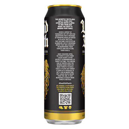 Liquid Death Sparkling Water 8pk 19.2 oz King Size Can
