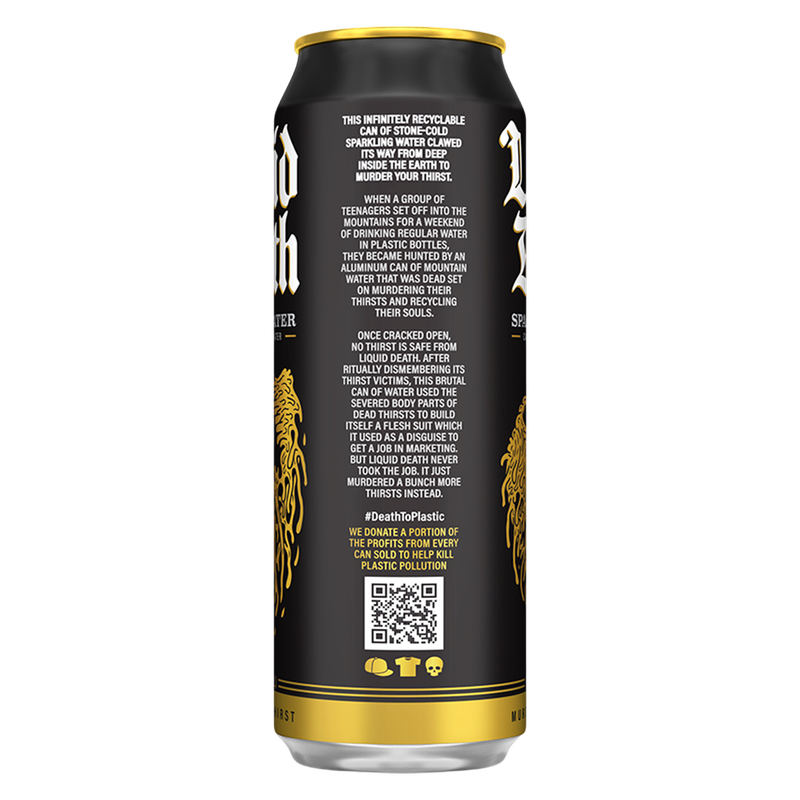 Liquid Death Sparkling Water 19.2oz King Size Can