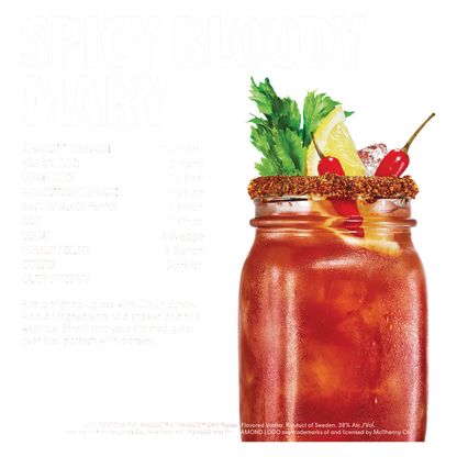 Absolut Tabasco Chili Vodka 750ml