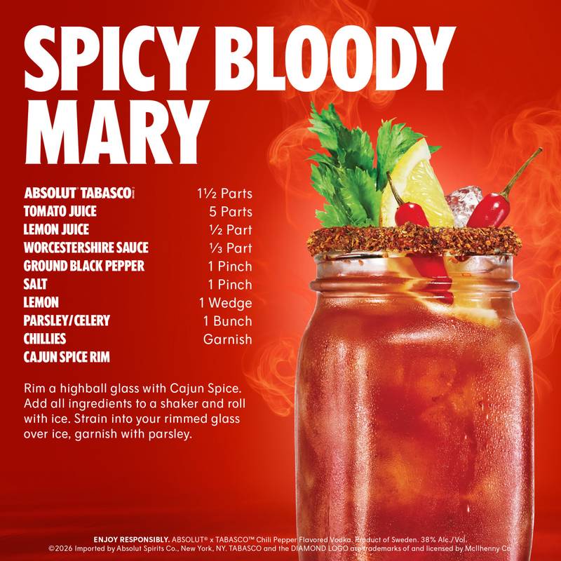 Absolut Tabasco Chili Vodka 750ml - Absolut – BevMo!