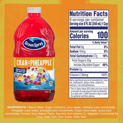 Ocean Spray Cran Pineapple Juice 64oz Btl