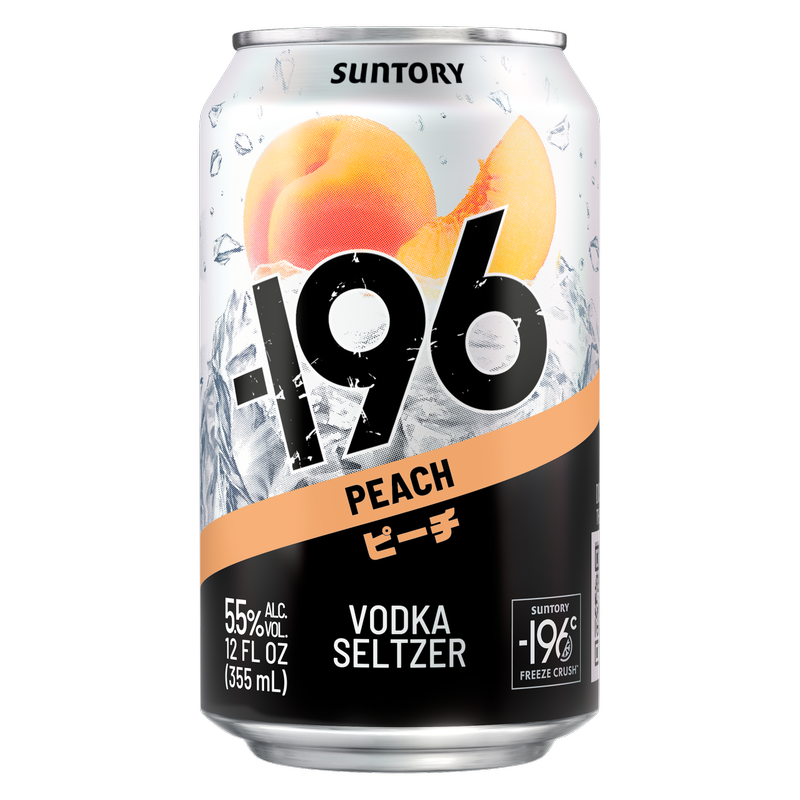 -196 Peach Vodka Seltzer 355ml Can