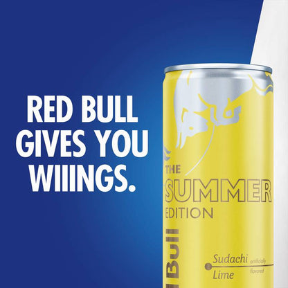 Red Bull Summer Edition Sudachi Lime Energy Drink 4pk 12oz Can