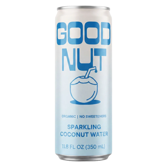 Good Nut Premium Organic Sparkling Coconut Water 11.8oz Can