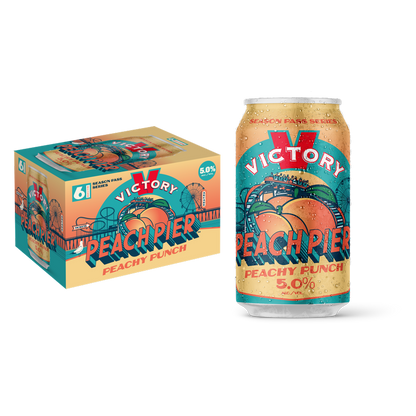 Victory Peach Pier 6pk 12oz Can - Victory Brewing – BevMo!