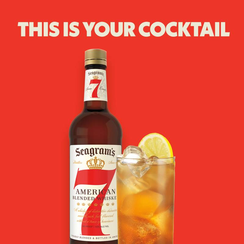 Seagram's 7 Crown American Blended Whiskey, 1.75 L (80 Proof)