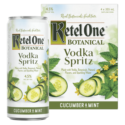 Ketel One Botanical Cucumber & Mint Vodka Spritz 4pk 12oz Cans 4.5