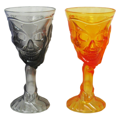 Skull Goblets Plastic Asst 8oz
