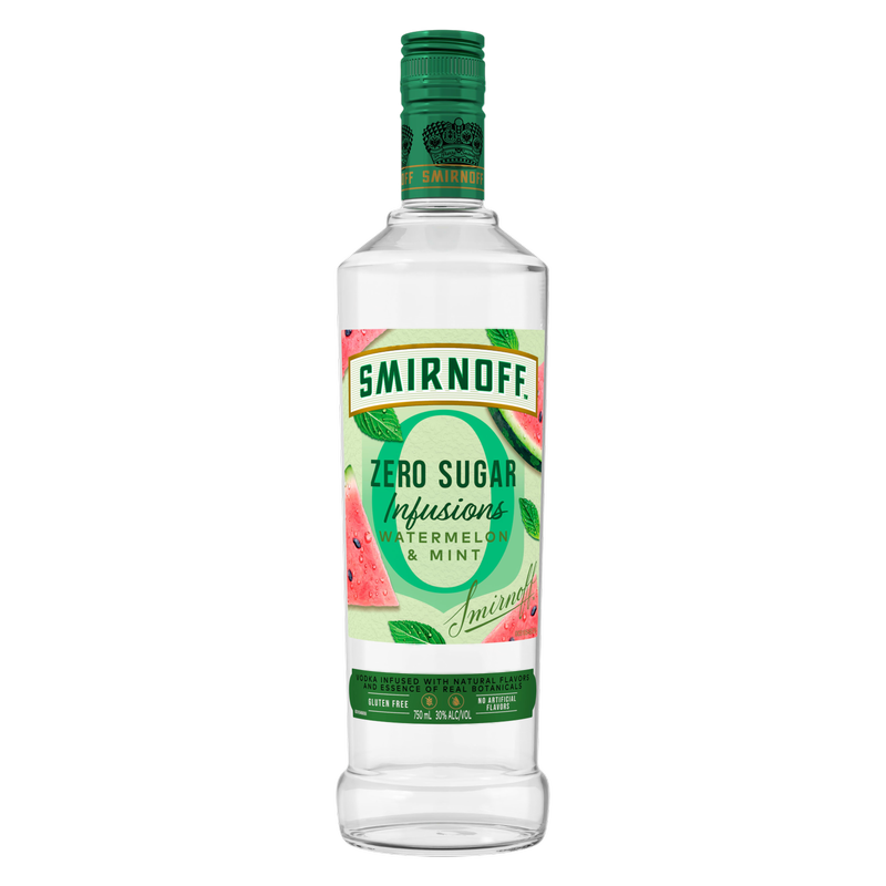 Smirnoff Zero Sugar Infusion Watermelon & Mint Vodka 750ml