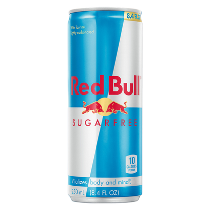 Red Bull Energy Drink, Sugar Free, 8.4 Fl Oz