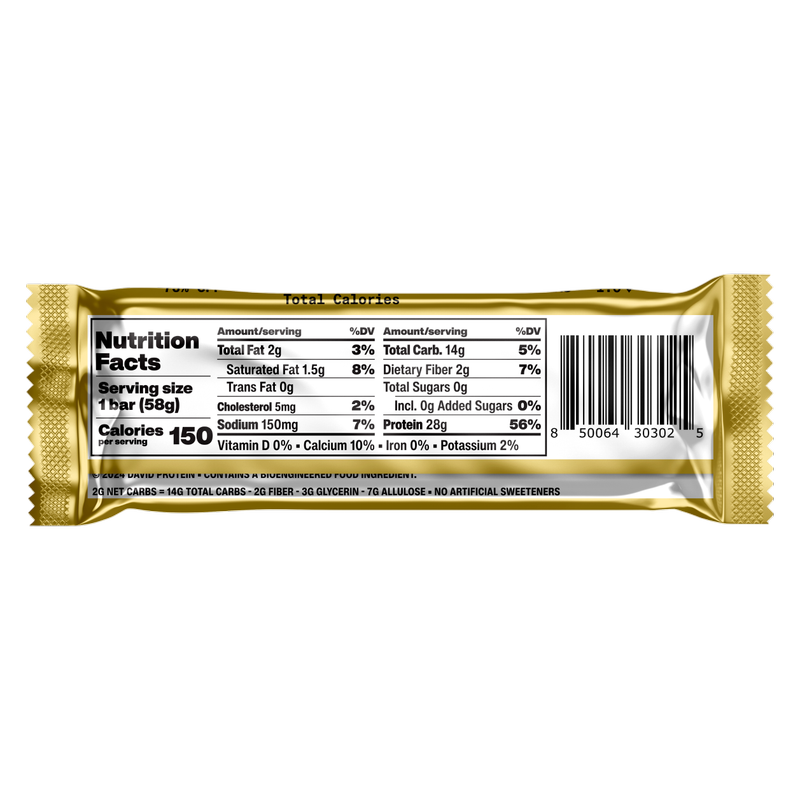 David Blueberry Pie Protein Bar, 2.05oz