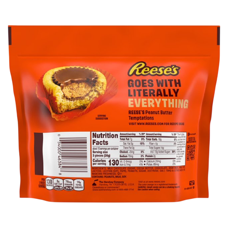 Reese's Miniatures Milk Chocolate Peanut Butter Cups, Share Pack, 9.6 oz
