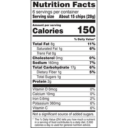 Miss Vickie's Kettle Cooked Potato Chips Sea Salt & Vinegar, 6oz