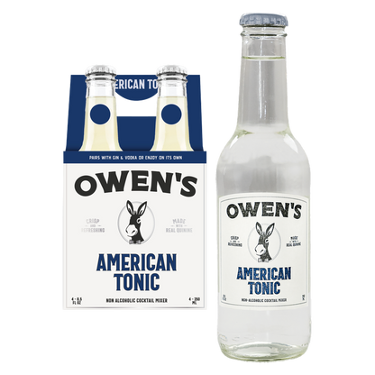 Owen's American Tonic 4pk 250ml Glass Btl - Owen's Craft Mixers