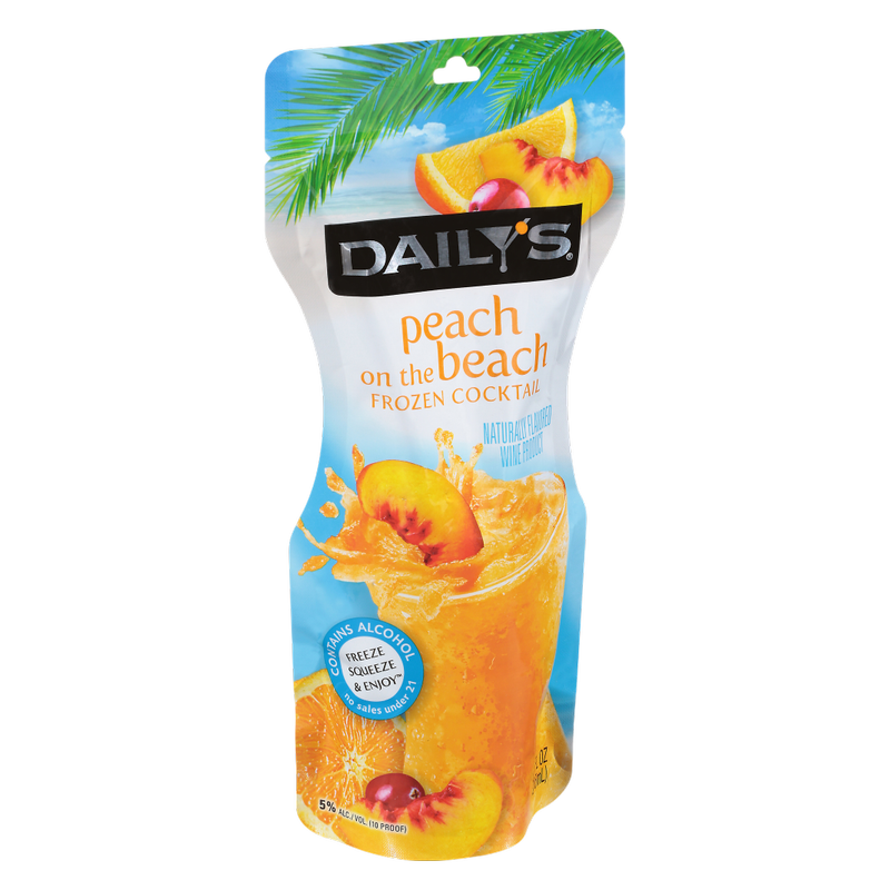 Daily's Frozen Peach On The Beach Daiquiri 10oz Pouch