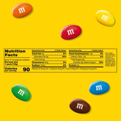 M&M Peanut Milk Chocolate Candies Fun Size 10.57oz
