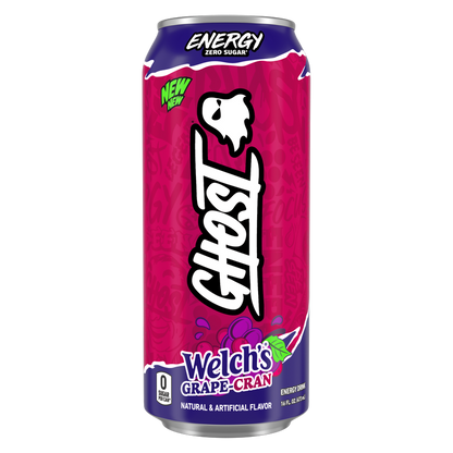 GHOST Energy Zero Sugar Welch's Grape-Cranberry 16oz Can