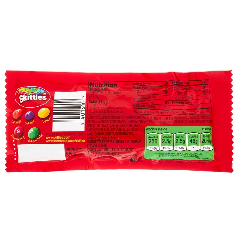 Skittles Original Candy, 2.17oz