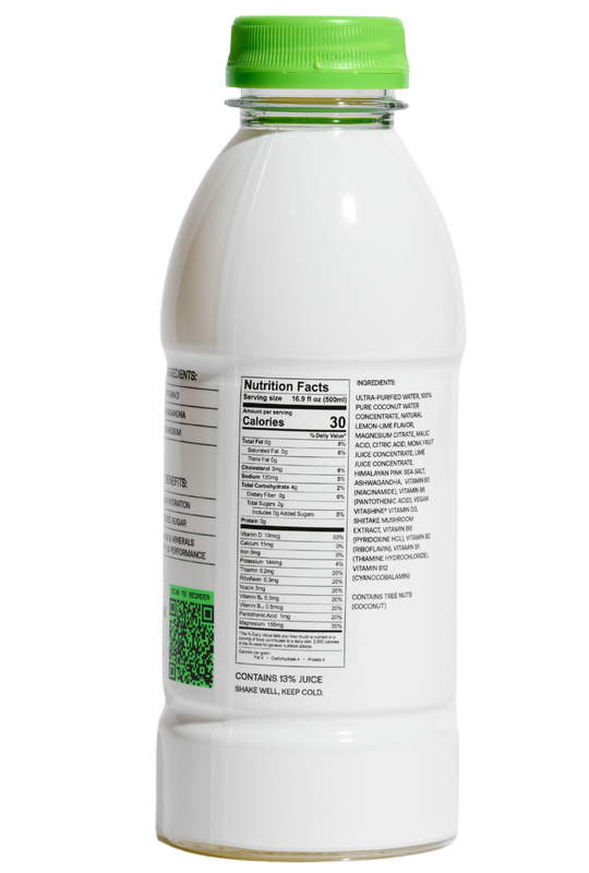 Barcode Fitness Water Lemon Lime 16.9oz Btl