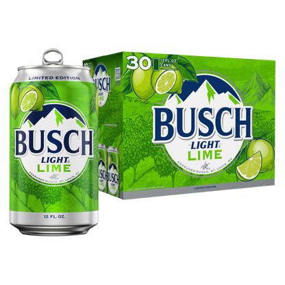 Busch Light Lime Lager 30pk 12oz Cans 4.1% ABV