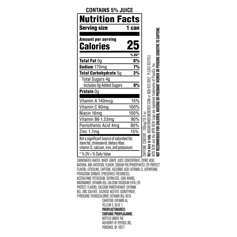 Mountain Dew Energy Baja Blast 16oz