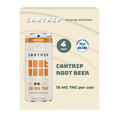 Cantrip Rootbeer 10mg THC Soda 4pk 12oz Can