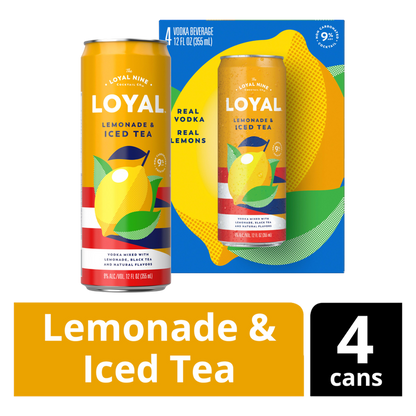 Loyal 9 Lemonade & Iced Tea 4pk 12oz 9% ABV