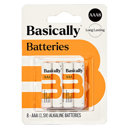 Basically 8ct AAA Alkaline Batteries