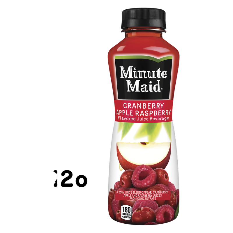 Minute Maid Cranberry Apple Raspberry Juice 12oz Btl