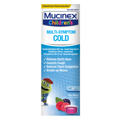 Mucinex Children's Multi-Symptom Liquid - Cold Very Berry 4oz
