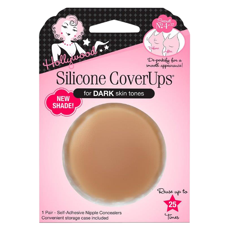 Hollywood Fashion Secrets Silicone Coverups Dark 1pk